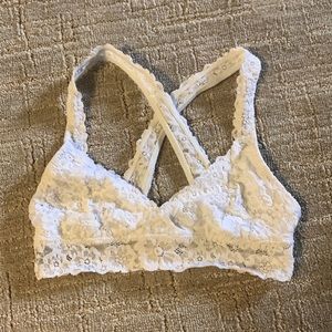 XS White Aerie Bralette